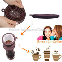 Кемпинг кофе фильтра / Силиконовый кофе кемпинг капельница / складной силиконовый кофе капельница